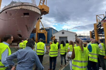 Visita un astillero centenario en Vigo